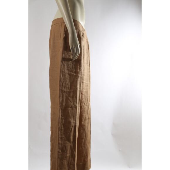 Unbranded Wool Beige Coat with MaxMara Linen Pants Set Suit Size 12 - Picture 9 of 16